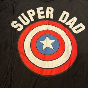 Father’s Day - Marvel Captain America Dad  Tee Shirt -never worn! PRICE TO SELL
